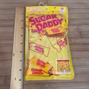 New Packaged Sugar Daddy Men's Boxer Briefs XL 40-42 Stretchy Funny Prank Gift.